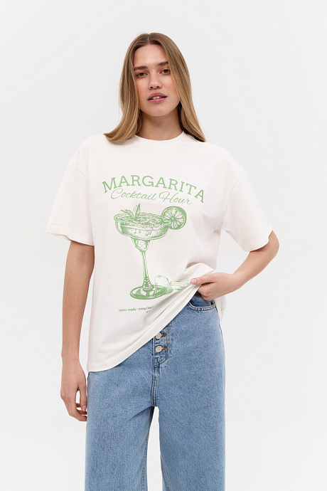 Футболка з принтом Margarita - 3509-2/1