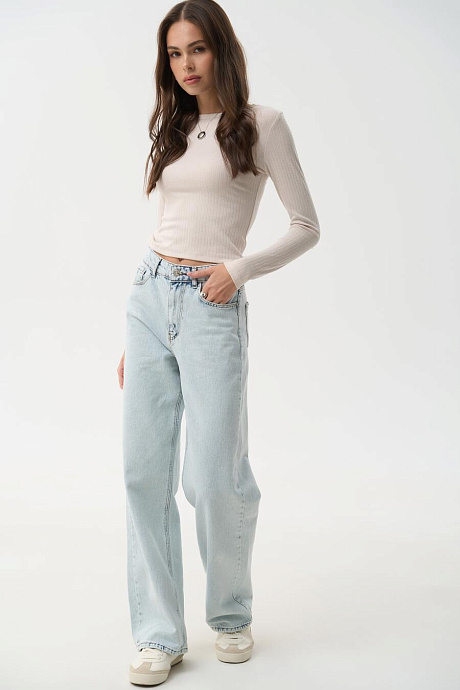 Джинсы STRAIGHT светло голубого цвета - 7001