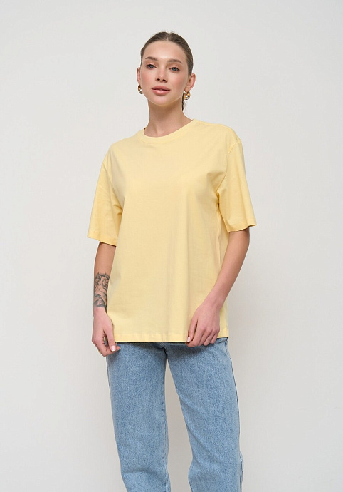 Футболка в цвете pastel yellow - 3301-10