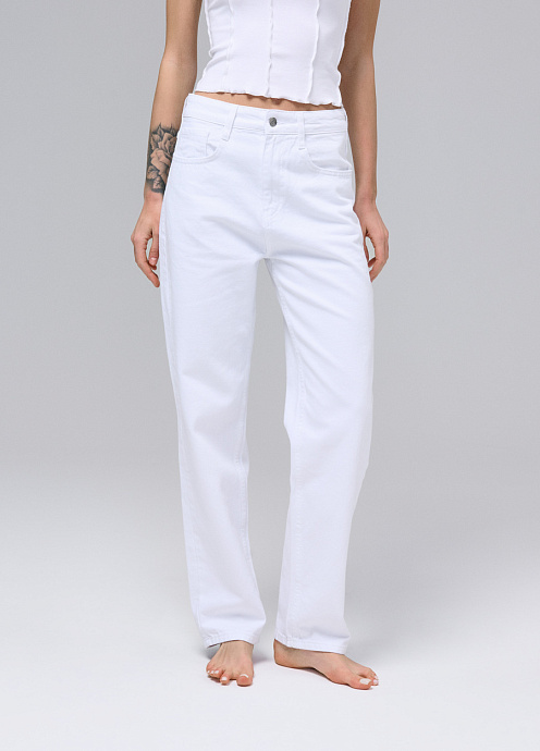 Джинсы STRAIGHT белого цвета - 7026
