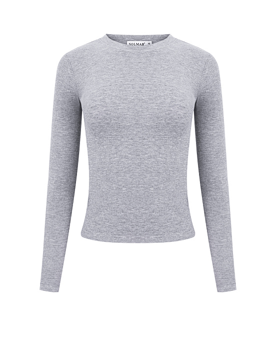 Лонгслив с висозы heather grey - 20292-104