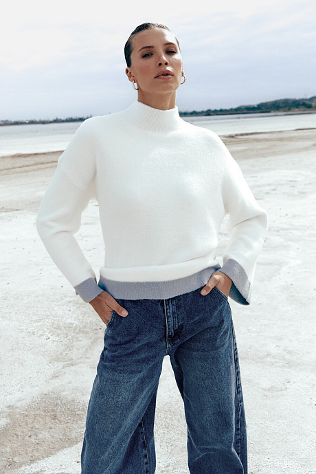 Светр з розкльошеними рукавами кольору grey - 10173-004/021