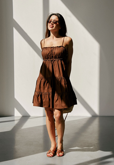 Платье Baby Doll в цвете chocolate - 4111-92