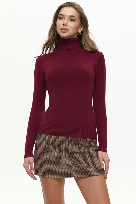 картинка Базовый гольф водолазка, burgundy магазин Solmar