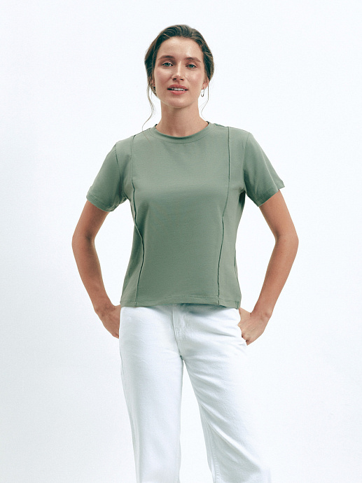 Футболка в кольорі green - 3304-48